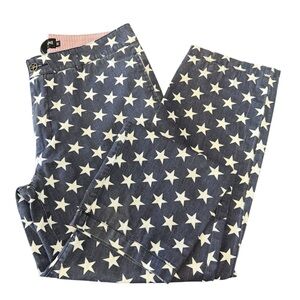 Betabrand Star Print Chino Pants Patriotic USA Men’s Size 32